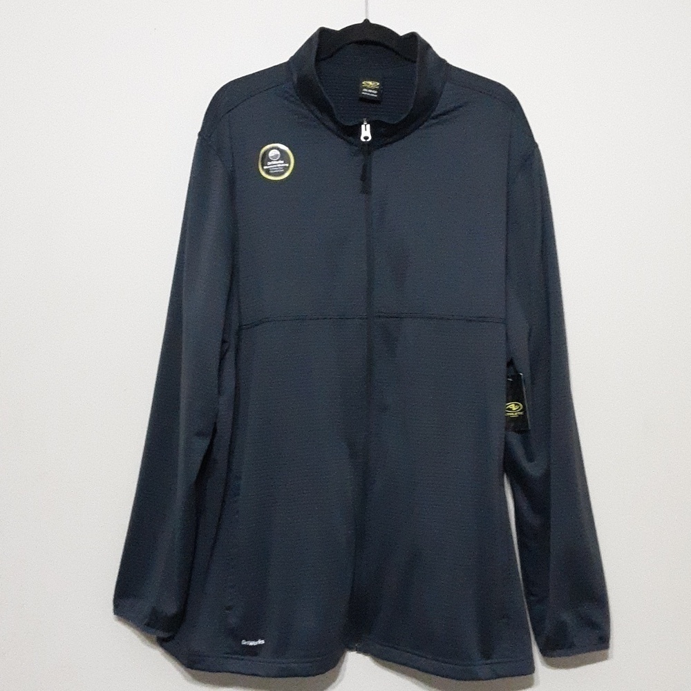 Athletic men's performance dri-works  cardigan zip up  2XL Hiking Camp Outdoors